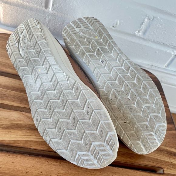 Earth Nimble Viva Leather Sand Brown Sneakers with comfort footbed, quiet luxury - Picture 7 of 12